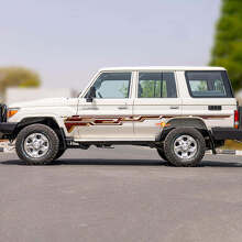 Retro Side Classic Streifen Aufkleber Grafik-Set für Toyota Land Cruiser 2