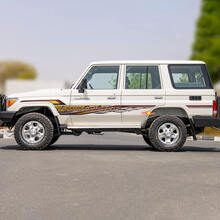 Retro Side Classic Stripes Aufkleber-Set für Toyota Land Cruiser GRJ76 – Custom Vinyl Graphics 2
 2
