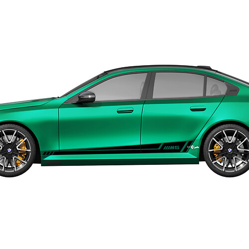 Seitliches M-Akzent-Aufkleber-Set für BMW 5er G60 M5 G90 – SupDec Graphix Vinyl-Aufkleber
