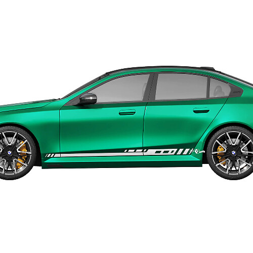 Seitenstreifen-Racing-Aufkleber-Set für BMW 5er G60 M5 G90 – SupDec Graphix Vinyl-Aufkleber
