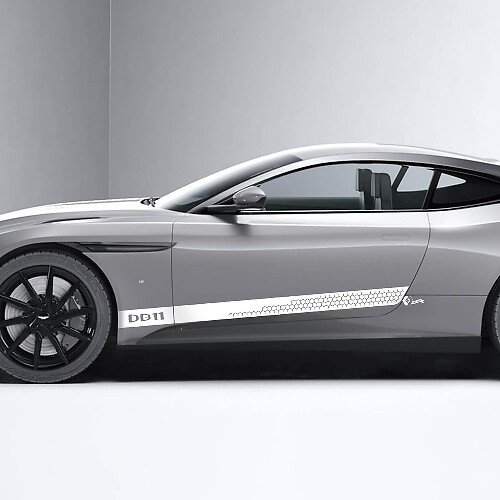 Seiten Aston Martin DB11 Waben-Seitentür Vinyl Aufkleber Sticker
