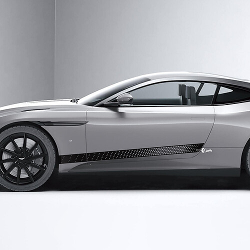 Seite Aston Martin DB11 Honeycomb Seitentüren Vinyl Aufkleber Aufkleber 2

