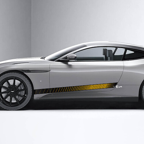 Seite Aston Martin DB11 Honeycomb Seitentüren Vinyl Aufkleber Aufkleber 2 Farben
