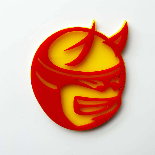 Benutzerdefiniertes 3D-Abzeichen Drag Bee Demon Dodge Charger Challenger Logo Kotflügel-Embleme Abzeichen 2