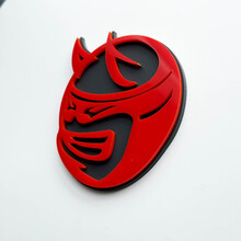 Benutzerdefinierte 3D-Abzeichen Drag Bee Demon Dodge Charger Challenger Logo Fender Badges Emblem Rot und Grau
 2