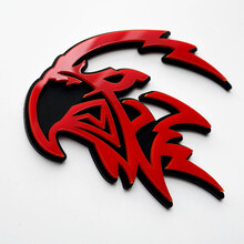 Benutzerdefiniertes 3D-Trackhawk-Hellhawk-Abzeichen – Fender-Emblem für Jeep Trackhawk
 3