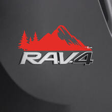 Berge Wald Über Heckaufkleber Für Toyota Rav4 Emblem 2