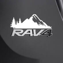 Berge Wald Über Heckaufkleber Für Toyota Rav4 Emblem 3