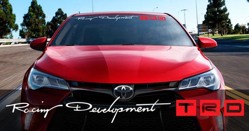 Toyota Racing Development TRD Motorsport Bannerstreifen Auto-Windschutzscheiben-Vinyl-Aufkleber