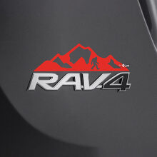 Bigfoot Mountain Heckemblem Vinylaufkleber für Toyota RAV4_2
