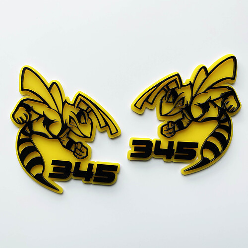 Hornet Bee 345 3D-Abzeichen – individuelles Kotflügel-Emblem für Autos und LKWs
