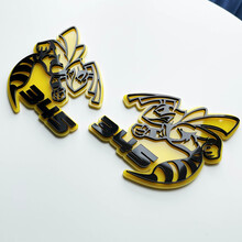 Hornet Bee 345 3D-Abzeichen – individuelles Kotflügel-Emblem für Autos und LKWs
 2