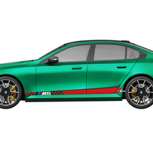 Racing-Aufkleber-Set mit karierten Streifen für BMW 5er G60 M5 G90 – SupDec Graphix Vinyl-Aufkleber
 2