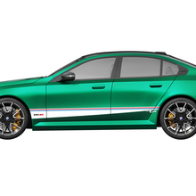 Seiten-M-Farben-Streifen-Racing-Aufkleber-Set für BMW 5er G60 M5 G90 – SupDec Graphix Vinyl-Aufkleber
 2