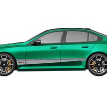 Seiten-M-Farben-Streifen-Racing-Aufkleber-Set für BMW 5er G60 M5 G90 – SupDec Graphix Vinyl-Aufkleber
 3