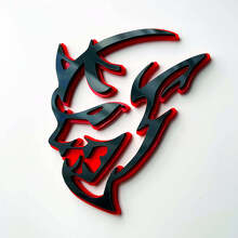 Demon Style 3D Kotflügel-Abzeichen Emblem für Dodge Charger Challenger_3