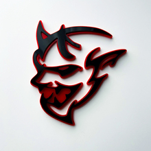 Dodge Demon 3D-Abzeichen, Kotflügelabzeichen, Emblem, Rot vs. Schwarz, 1
 4