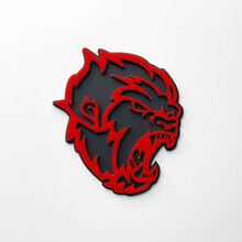 Angry Yeti Sasquatch Bigfoot 3D Fender Badges Emblem Grau vs Rot
 5