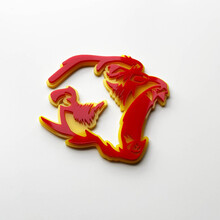 Gorilla Angry 3D Badge Fender Badges Emblem Rot vs. Gelb
 3