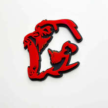 Angry Gorilla 3D Kotflügel-Abzeichen Emblem_2
