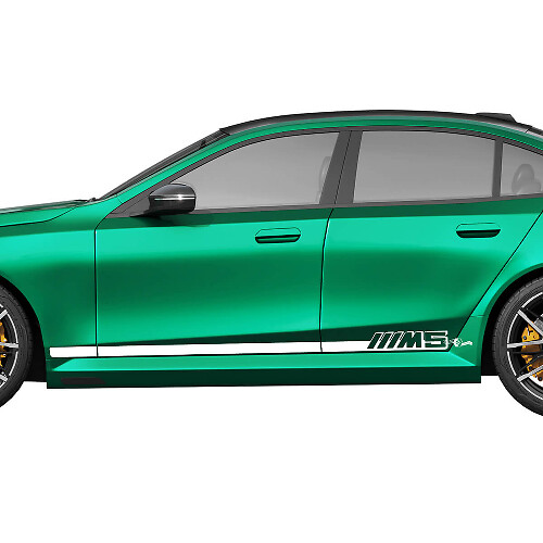 Seitliches M5-Streifen-Racing-Aufkleber-Set für BMW 5er G60 M5 G90 – SupDec Graphix Vinyl-Aufkleber
