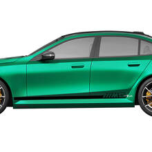 Seitliches M5-Streifen-Racing-Aufkleber-Set für BMW 5er G60 M5 G90 – SupDec Graphix Vinyl-Aufkleber
 3