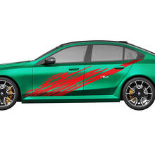 Seitliches M5 Splash Racing Aufkleber-Set für BMW 5er G60 M5 G90 – SupDec Graphix Vinyl-Aufkleber
 2