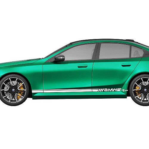 Seitliches BMW Racing Aufkleber-Set für BMW 5er G60 M5 G90 – SupDec Graphix Vinyl-Aufkleber
