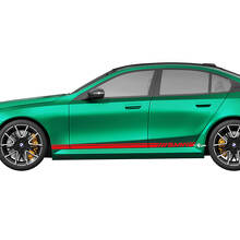 Seitliches BMW Racing Aufkleber-Set für BMW 5er G60 M5 G90 – SupDec Graphix Vinyl-Aufkleber
 2