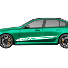 Side Modern Stripes Racing Aufkleber-Set für BMW 5er G60 M5 G90 – SupDec Graphix Vinyl-Aufkleber
 2