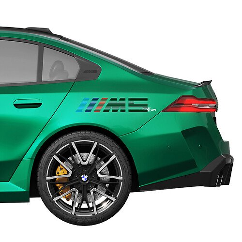 M-Logo-Racing-Aufkleber-Set für BMW 5er G60 M5 G90 – SupDec Graphix Vinyl-Aufkleber
