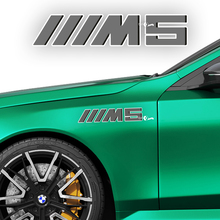 3-farbiges M-Logo-Racing-Aufkleber-Set für BMW 5er G60 M5 G90
 2