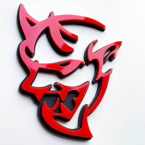 Benutzerdefiniertes 3D-Emblem Demon Dodge Charger Challenger Logo Kotflügel-Embleme Abzeichen 3