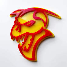Demon 3D Emblem Kotflügel Embleme Emblem 3 2