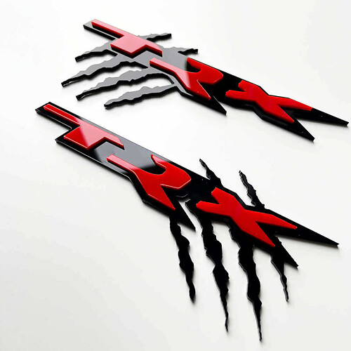 TRX Claw Marks 3D-Abzeichen – individuelles Fender-Abzeichen-Emblem für Dodge RAM 1500 TRX Trucks
