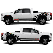AT4 Stil Heckseiten- und Schweller-Vinylaufkleber-Kit für GMC 2500HD 2024_2