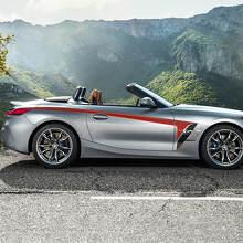 Seitenakzente Türstreifen aus Vinyl, passend für BMW Z4
 4