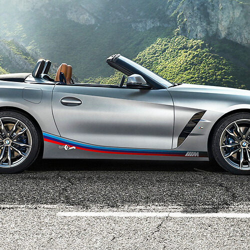 Seitliche Akzente Rocker Panel M Stripes Vinyl Aufkleber Aufkleber passend für BMW Z4

