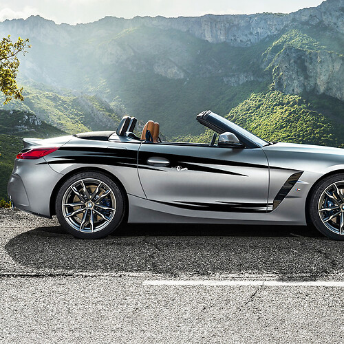 Seitliche Akzente, Stammes-Türstreifen, Vinyl-Aufkleber, passend für BMW Z4

