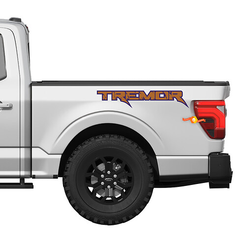 Ford F-150 Tremor Aufkleber – Raptor-Stil mit Umriss-Vinylgrafik

