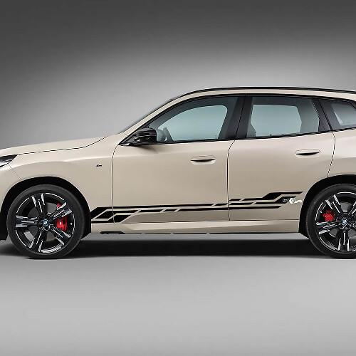 Seitentür-Streifen-Aufkleber-Set – individuelle Vinylgrafiken 2 für BMW X3 G45 G01 oder F25