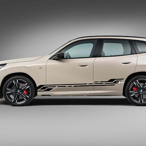 Seitentür-Streifen-Aufkleber-Set – individuelle Vinylgrafiken 2 für BMW X3 G45 G01 oder F25
