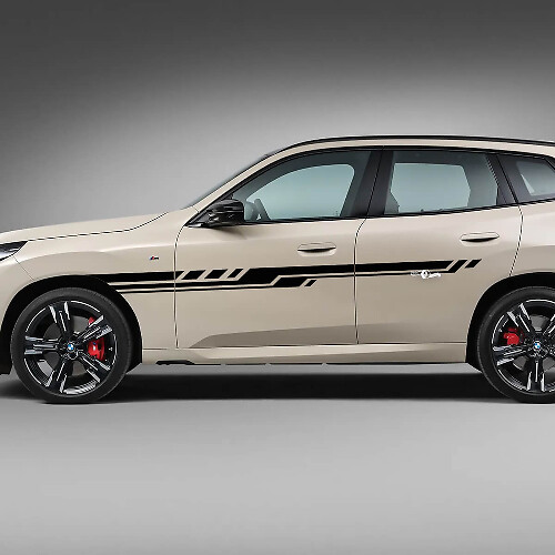 Seitentür-Streifen-Aufkleber-Kit – Individuelle Vinyl-Grafiken 3 für BMW X3 G45 G01 oder F25 1