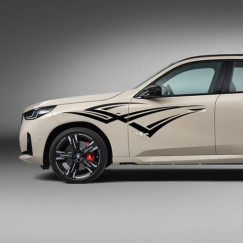 BMW X3 2024 Seitentür-Tribal-Aufkleber-Set – individuelle Vinyl-Grafiken für G01 und F25
