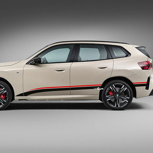 BMW X3 2024 Seitentür-Akzent-Aufkleber-Set – individuelle Vinyl-Grafiken für G01 und F25
