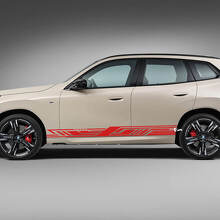 Seitentür-Streifen-Aufkleber-Set – Individuelle Vinyl-Grafiken 4 für BMW X3 G45 G01 oder F25 4