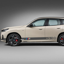 BMW X3 2024 Seitentür karierte Streifen M-Aufkleber-Set – individuelle Vinyl-Grafiken für G01 und F25
 3
