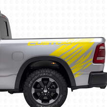 Custom Grunge Style Heck Seitenaufkleber Set für Dodge Ram_6