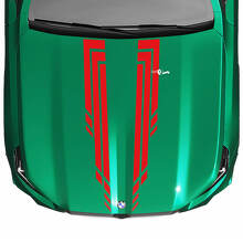 L Stripes Racing Karierter Motorhaubenaufkleber für BMW 5er G60 M5 G90
 3