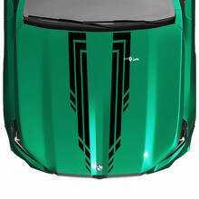 L Stripes Racing Karierter Motorhaubenaufkleber für BMW 5er G60 M5 G90
 4